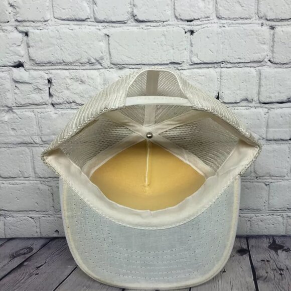 Vintage Hat Cap Snapback White Knut's Welding Trucker Hat Mesh Patch Item #1 - Picture 4 of 6